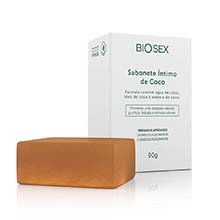 Sabonete Íntimo em Barra Coco Vegano Biosex 90g
