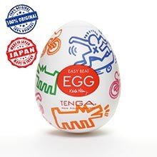 Masturbador Masculino Tenga EGG Street (O Original Japonês) - Edição Limitada Keith Haring