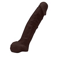 Foto do Produto Pênis de Borracha com Escroto Hermes 16 x 3,5cm Marrom