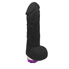 Foto do Produto P�nis com Escroto e Vibro Hefesto 17 x 4cm Preto