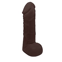 Foto do Produto Pênis de Borracha Hefesto com Escroto 17 x 4cm Marrom