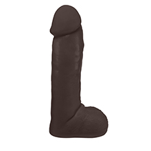 P�nis Gigante e Grosso Flex�vel com Escroto Optimus 28 x 6,5cm Marrom