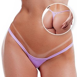 Calcinha String Micro Fio Dental Sensual Sexy Básica em Poliamida sem Regulagem Lilás