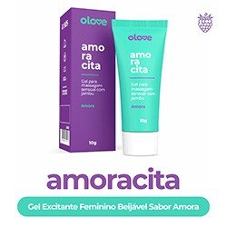 Gel Vibrador Líquido Beijável Amoracita - Sabor Amora Intensa 10ml