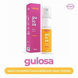 Foto do Produto Gel para Sexo Oral Gulosa - Spray Bucal Comestível Sabor Chiclete 15ml