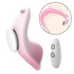 Vibrador para Clitóris Recarregável em Silicone 10 Vibrações com Controle sem Fio Wear Rosa