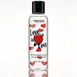 Foto do Produto �leo para Massagem Corporal com C�psulas de Cora��o Love In Love Aroma Floral 60ml