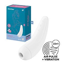 Foto do Produto Vibrador para Clitóris em Silicone Recarregável com 11 Vibrações e Pulsações Controle APP Curvy 2