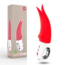 Vibrador para Clit�ris em Silicone Recarreg�vel 6 Modos de Vibra��o Volta Vermelho