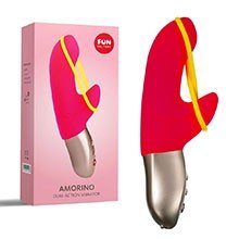 Foto do Produto Vibrador Duplo em Silicone Recarregável 6 Modos de Vibração Amorino Pink