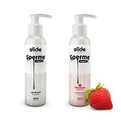 Combo Sperme: 1 Sperme Liquid Natural + 1 Sperme Liquid Morango