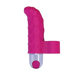Dedeira Estimuladora Ponto G em Silicone (Toque Aveludado) com 10 Vibrações Picea Pink