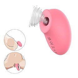 Pulsador de Clitóris Recarregável em Silicone com 10 Pulsações Ziza Rosa