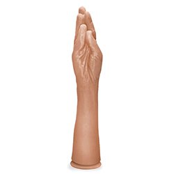 Foto do Produto Mão Erótica Realística com Ventosa Hand Finger 37 x 7,2cm Bege