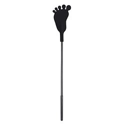 Chibata em Silicone com Formato de Pé 37cm Preta