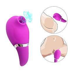 Foto do Produto Vibrador para Clit�ris Recarreg�vel em Silicone 7 Pulsa��es e 7 Vibra��es Zaki Pink