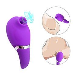 Foto do Produto Vibrador para Clit�ris Recarreg�vel em Silicone 7 Pulsa��es e 7 Vibra��es Zaki Roxo