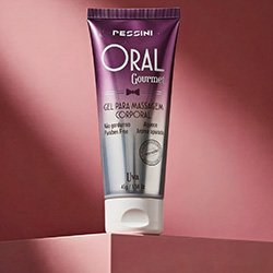 Gel para Sexo Oral que Aquece Beijável Oral Gourmet Aroma e Sabor Uva 45g