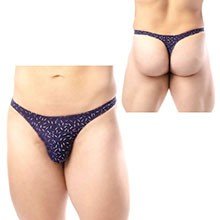 Cueca Sensual Fio Dental em Suplex Azul