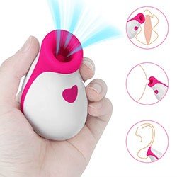 Foto do Produto Vibrador para Clit�ris Recarreg�vel em Silicone e ABS com 8 Pulsa��es Belle Pink