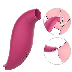 Pulsador de Clitóris Helen em Silicone Aveludado e Recarregável via USB Pink