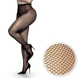 Meia Calça Arrastão Sensual Sexy Trama Fina Clássica Preta