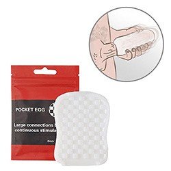 Masturbador Masculino de Bolso Texturizado Pocket EGG Block