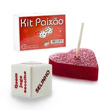 Foto do Produto Kit Paix�o com Vela Cora��o e Dadinho dos Beijos