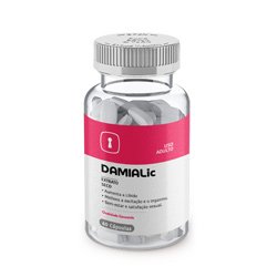 Foto do Produto DAMIALIC Estimulante Natural para Melhora da Libido Feminina - Damilib 200mg com 30 Doses