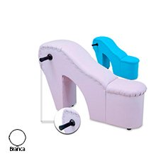 Móvel BDSM Poltrona Erotika Tamanco com Punho Branco