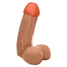 Foto do Produto Pênis Gigante e Grosso Flexível com Escroto Miudo 32 x 10cm Bege