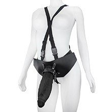 Foto do Produto Cinta Peniana com P�nis Gigante e Grosso Flex�vel Jatob�o 27 X 8cm Preto