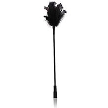 Acessório Sado com Plumas Longo Preto