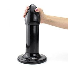 Plug Anal Gigante em PVC Flexível Conan 29 x 7,5cm Preto Brilhante