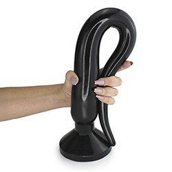 Foto do Produto Plug Anal Gigante Intruder - PVC Flexível 59 x 5,5cm Preto